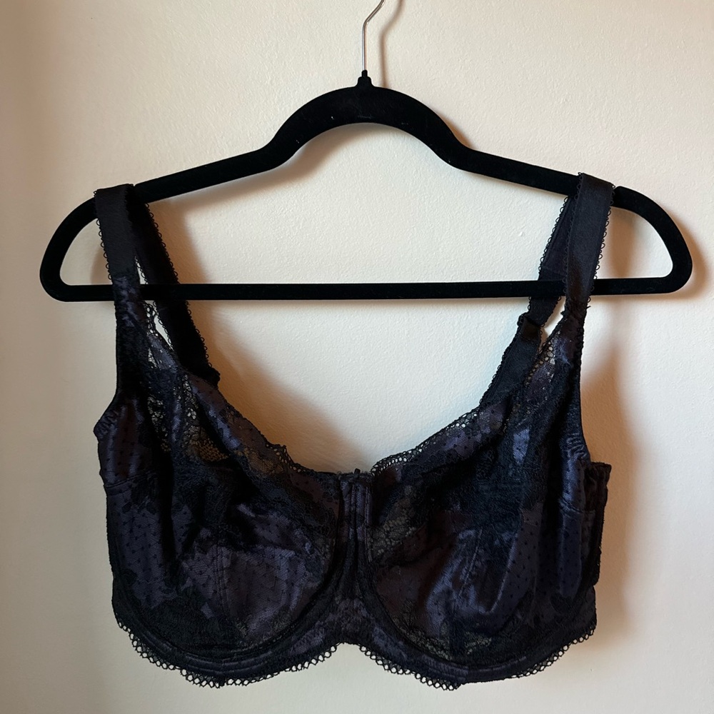 Panache Clara Balconette Black Lace Bra